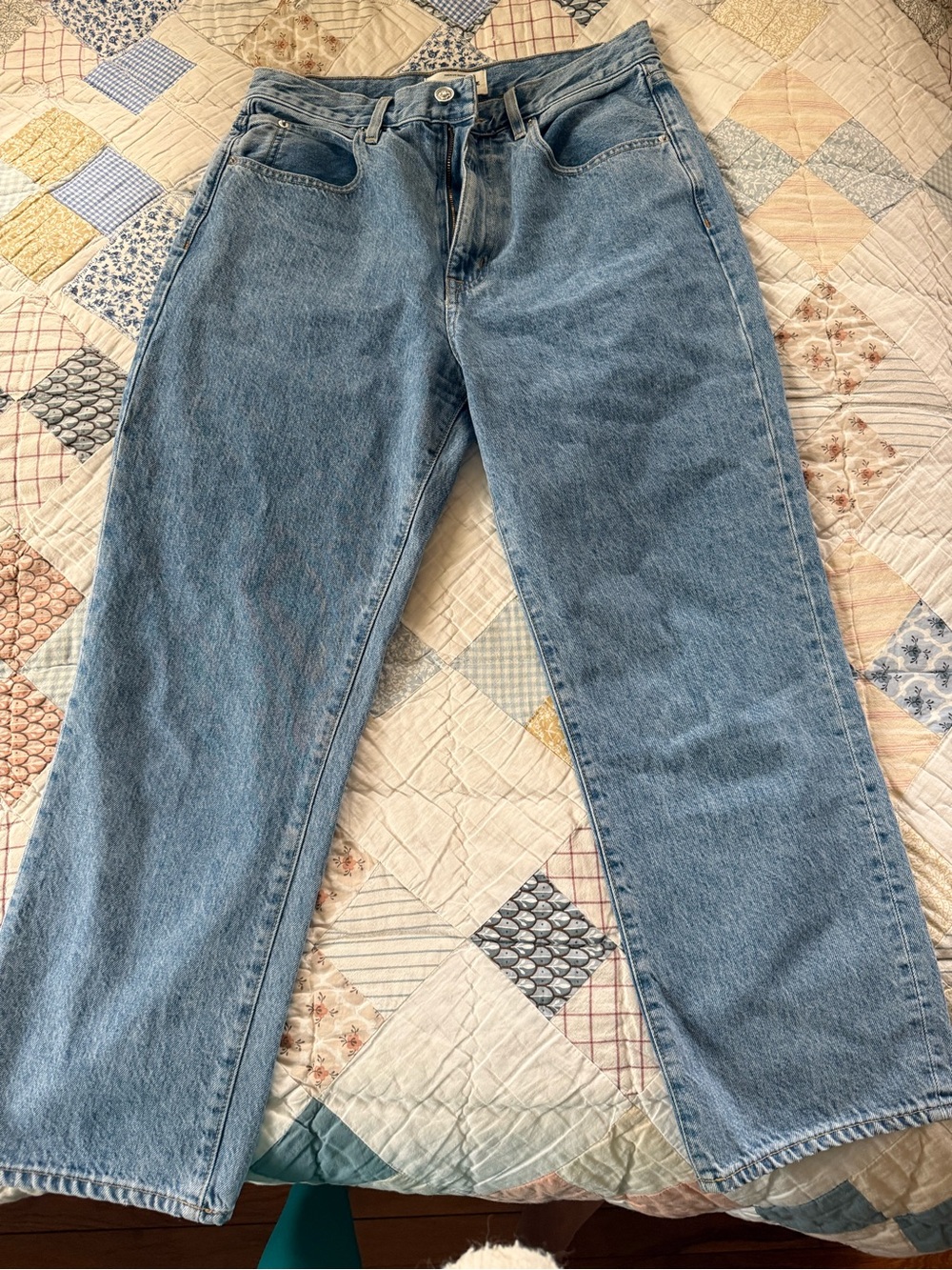 SLVRLAKE Straight Light Blue Women's Jeans London crop